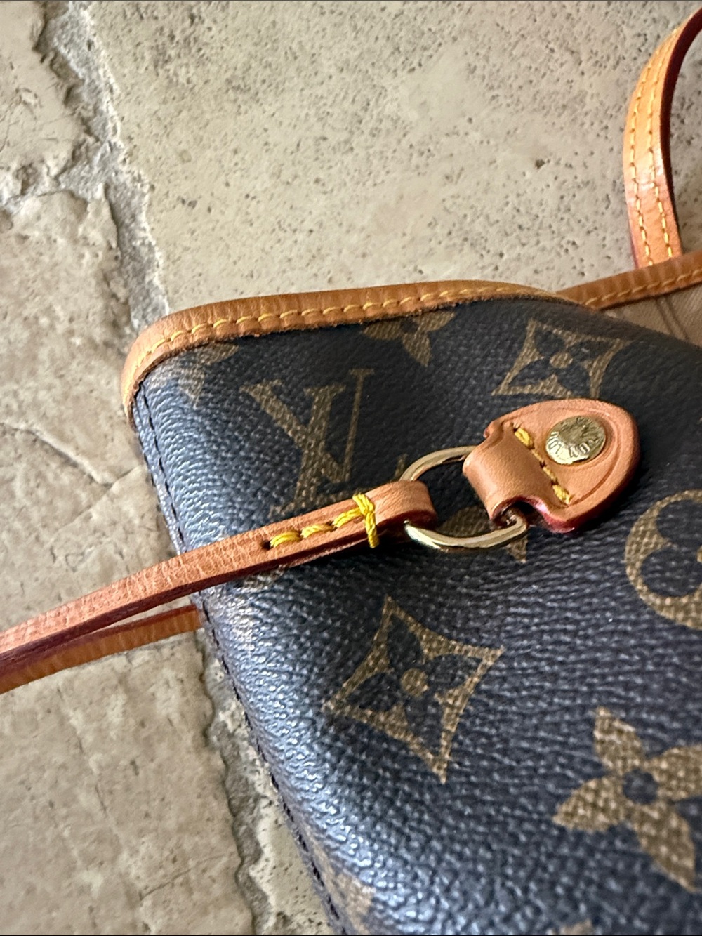 Vintage Louis Vuitton neverfull GM brown Monogram Canvas Tote large preowned - Picture 8 of 17